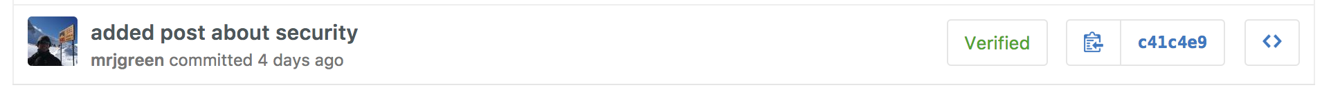 Verified Git Commit